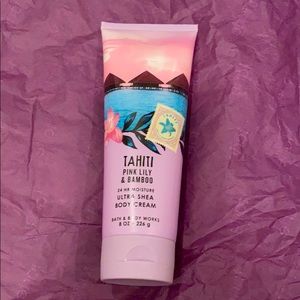 Tahiti pink lily & bamboo bath & body works lotion